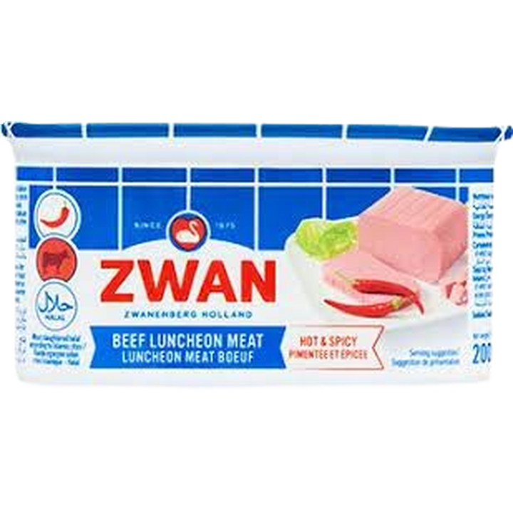 ZWAN LUNCHEON 200G BEEF HOT&SPICY