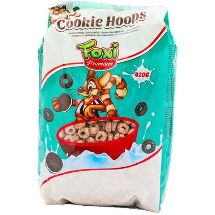 FOXI CEREALS 420G COOKIE HOOPS