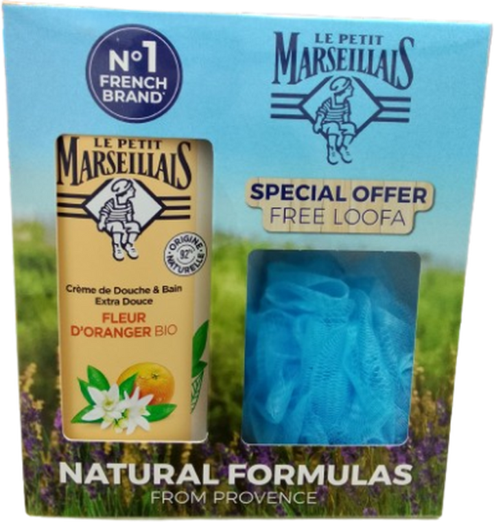LE PETIT MARSEILLAIS SHOWER GEL 650ML ORANGE BLOSSOM+LOOFA FREE