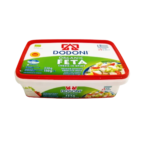 DODONI ORGANIC FETA CHEESE IN BRINE 150G