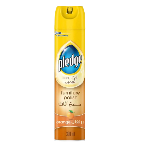Pledge Furniture Polish Spray Cleaner Orange 300ml