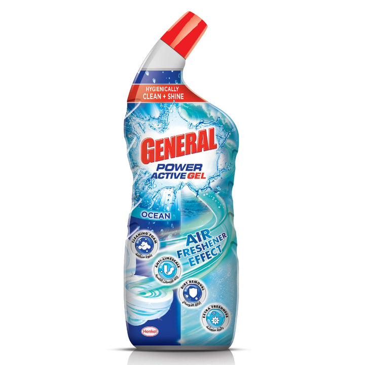 General Toilet Cleaner Power Active Gel Ocean 750ml