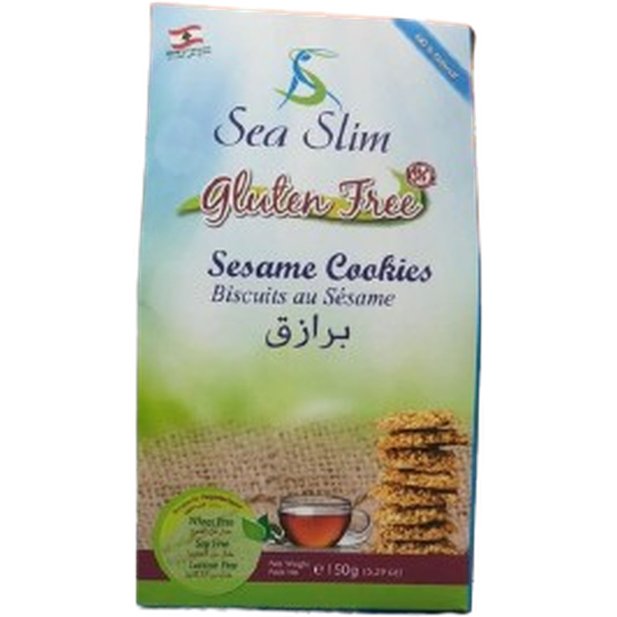 SEA SLIM GLUTEN FREE SESAME COOKIES 150G