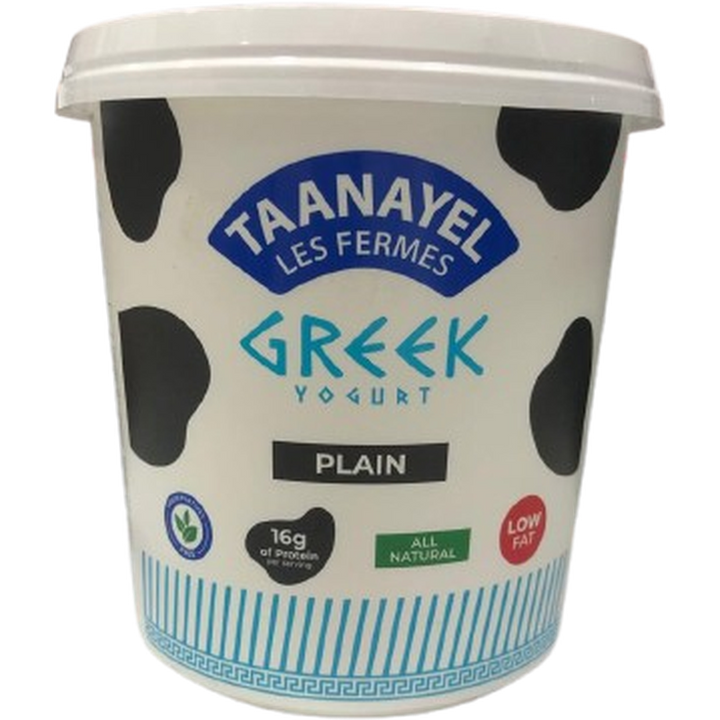 TAANAYEL GREEK YOGURT LOW FAT 1KG PLAIN