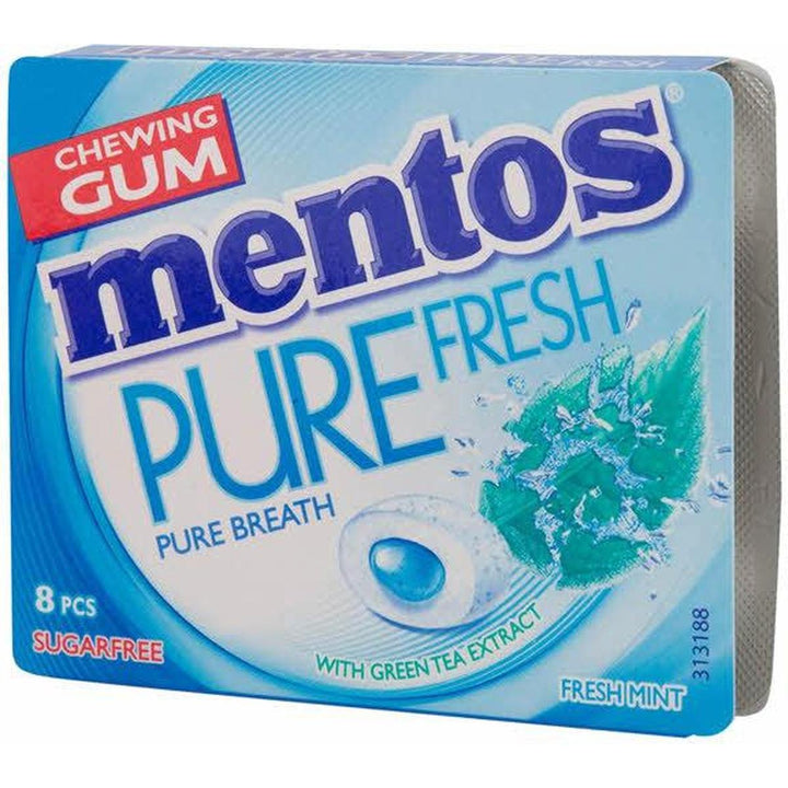 MENTOS CHEWING GUM PURE FRESH 14G FRESH MINT