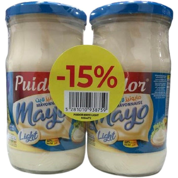 PUIDOR MAYONNAISE LIGHT 445ML *2 @ 15% OFF