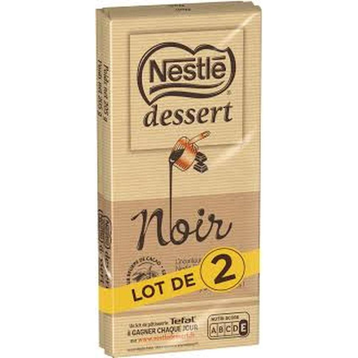 NESTLE DESSERT DARK CHOCOLATE BAR 205G*2