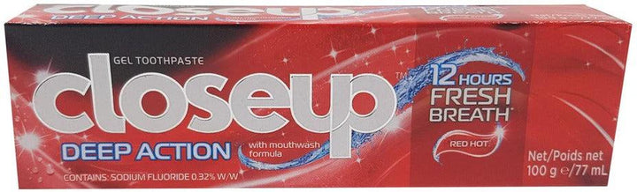 CLOSEUP TOOTH PASTE 100G TRIPLE FRESH FORMULA