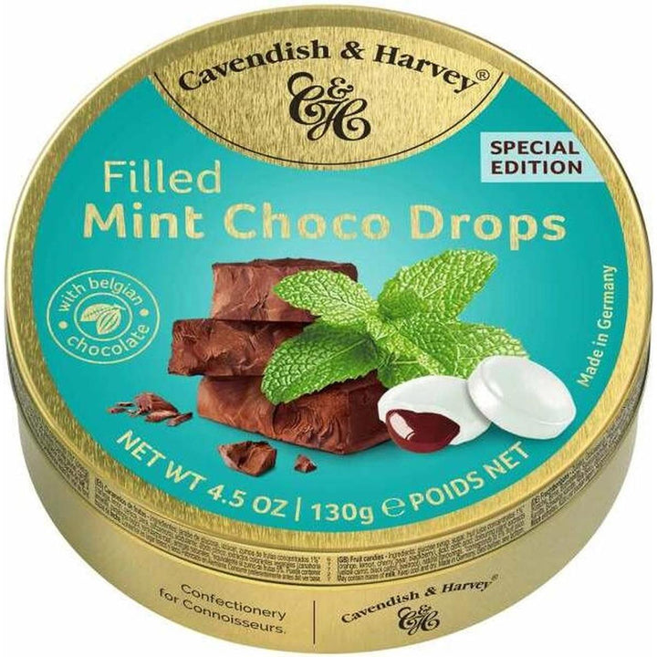 CAVENDISH MINT CHOCO DROPS 130G