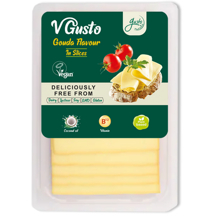 V GUSTO VEGAN GOUDA FLAOUR IN SLICES 200G