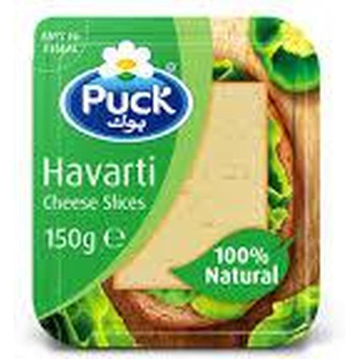 PUCK NATURAL HAVARTI CHEESE SLICES 150G