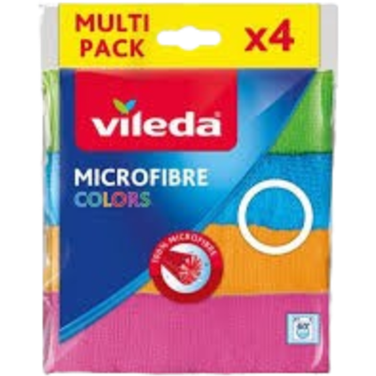VILEDA MICROFIBRE ROLL COLORS *4