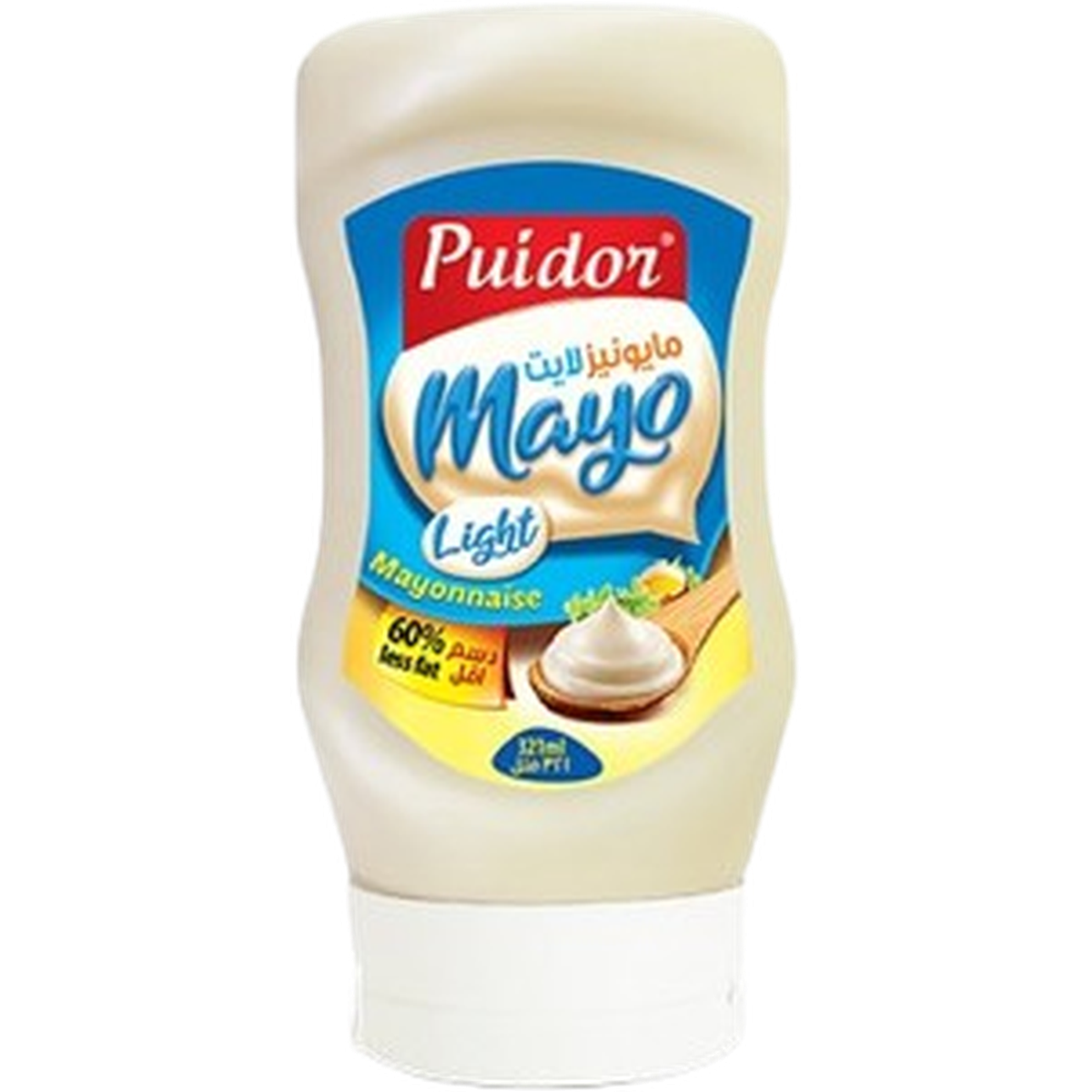 PUIDOR MAYONNAISE LIGHT SQUEEZE 321ML