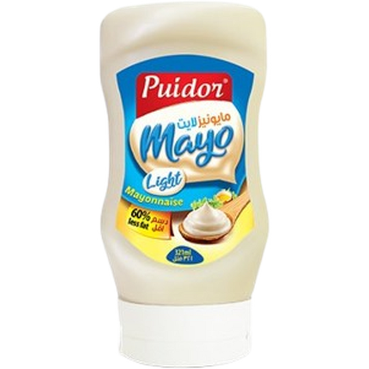 PUIDOR MAYONNAISE LIGHT SQUEEZE 321ML