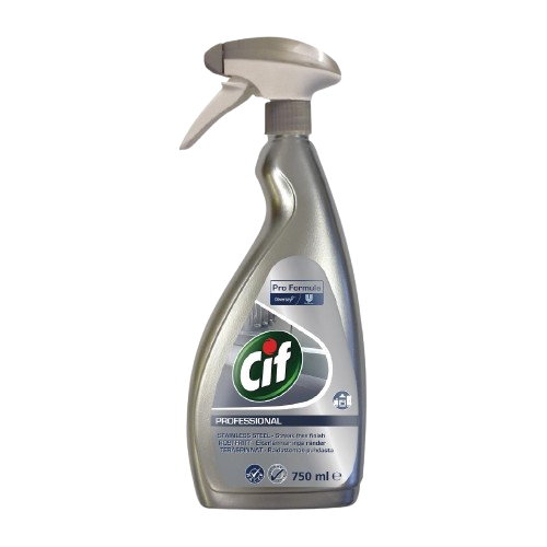 Cif Professional Stainless Steel Cleaner Spray 750Ml