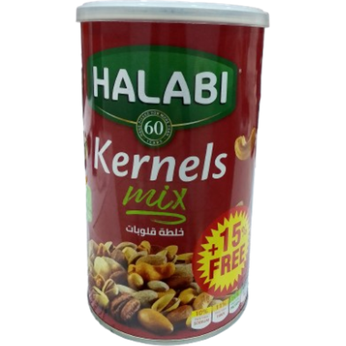 HALABI CAN 400G  KERNELS MIX +15% FREE