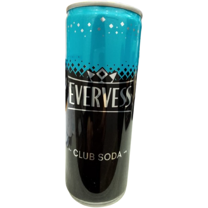 EVERVESS CLUB SODA WATER CAN 250ML