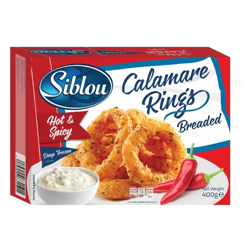 Siblou Calamari Rings Hot 400g