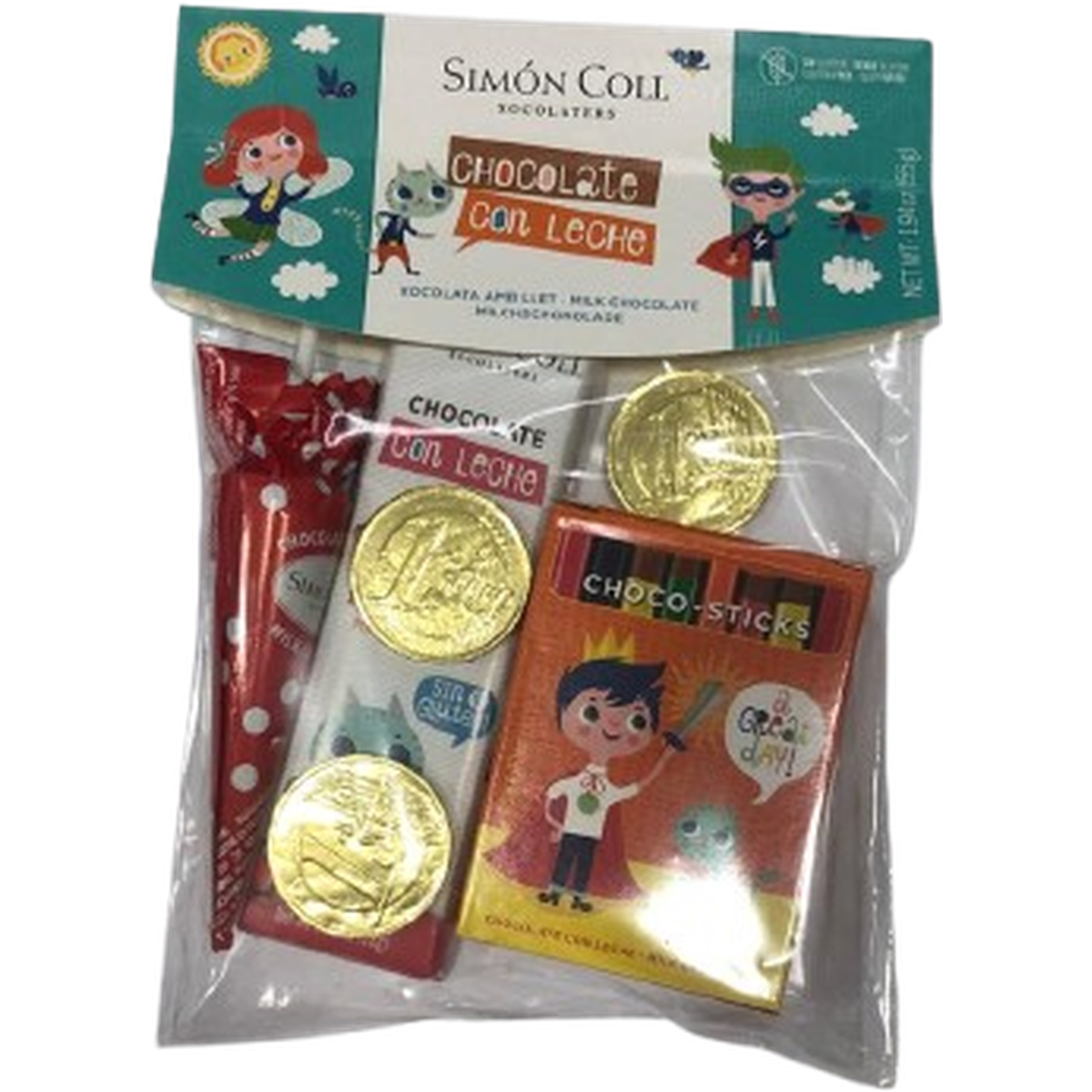 SIMON ROLL SMALL BAG  ASSORTED MILK CHOCOLATE 55G