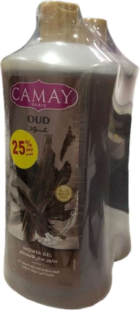CAMAY SHOWER GEL OUD 1L *2 @ 25% DISCOUNT