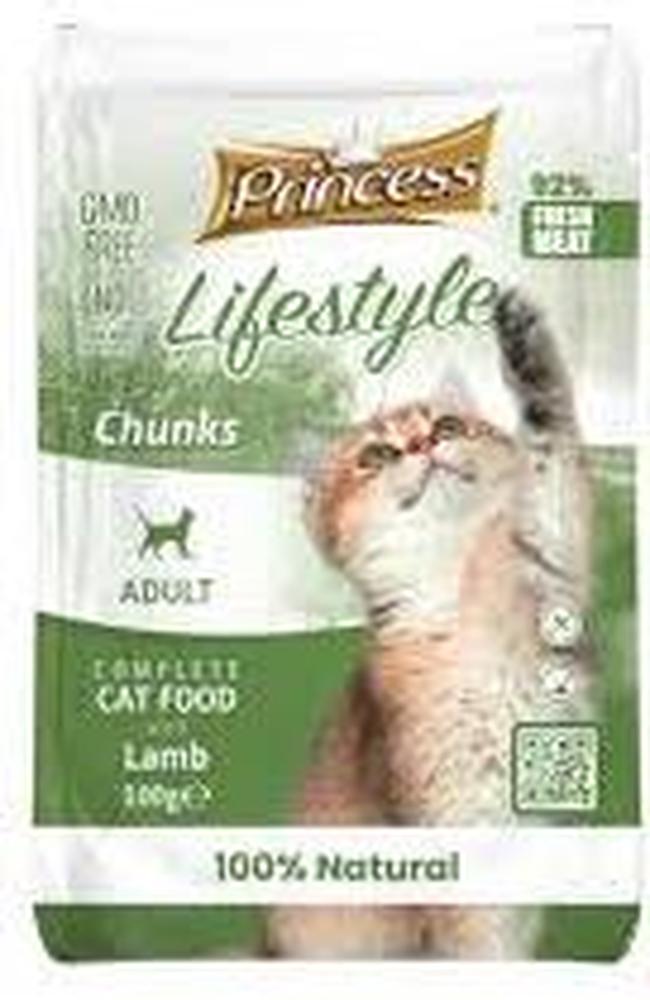 PRINCESS LIFESTYLE CAT FOOD 100G LAMB
