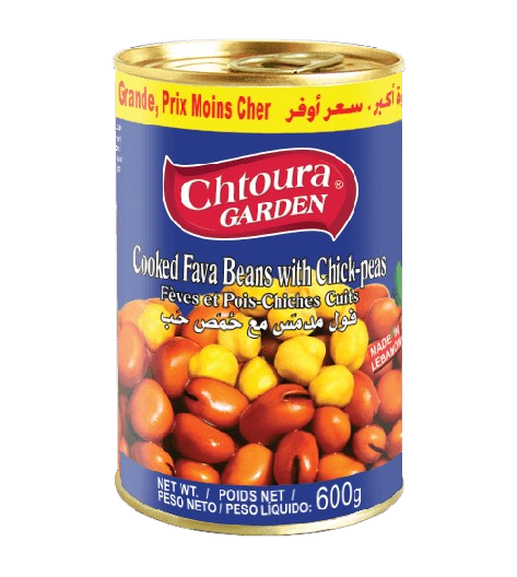 Chtoura Garden Fava Beans With Chick-Peas 600g