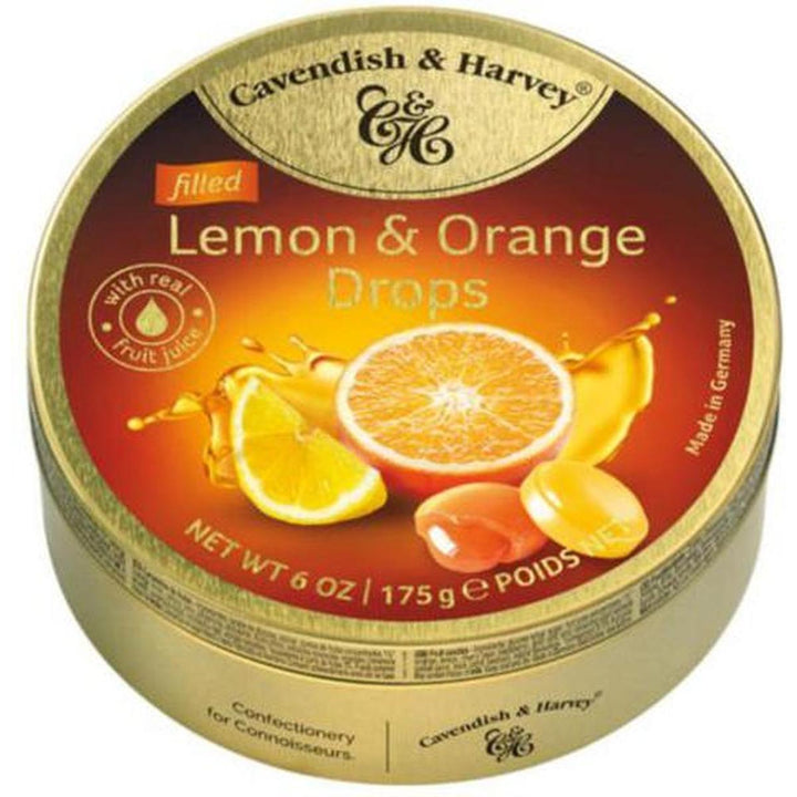 CAVENDISH LEMON & ORANGE DROPS 175G
