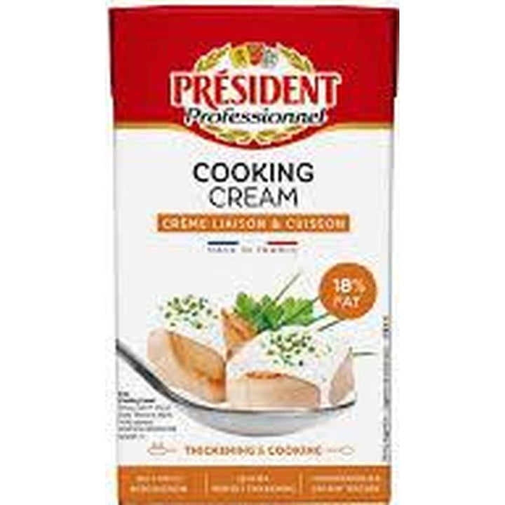 PRESIDENT COOKING CREAM 1L 18% FAT