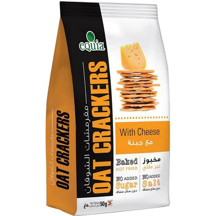 EQUIA OAT CRACKERS BAKED WITH CHEESE 50G