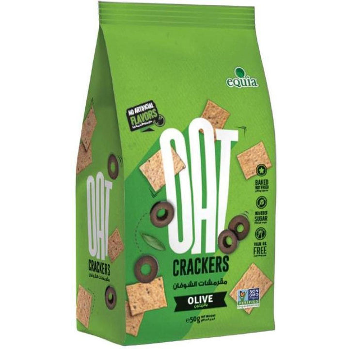 EQUIA OAT CRACKERS 200G OLIVE