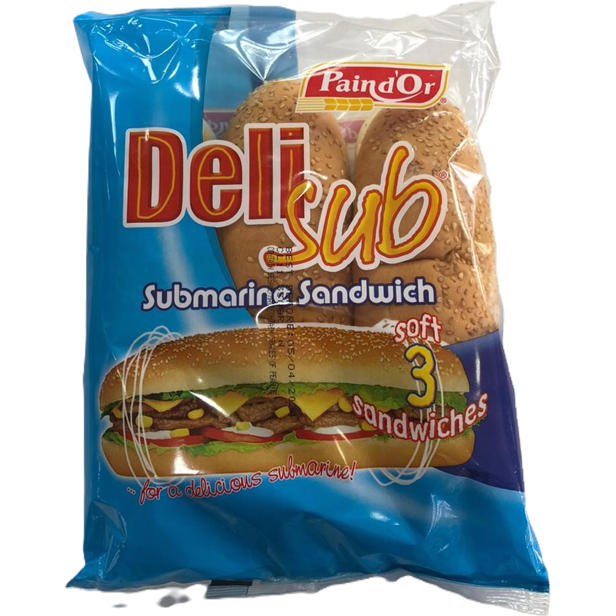 PAIN D'OR DELI SUB SUBMARINE SANDWICH