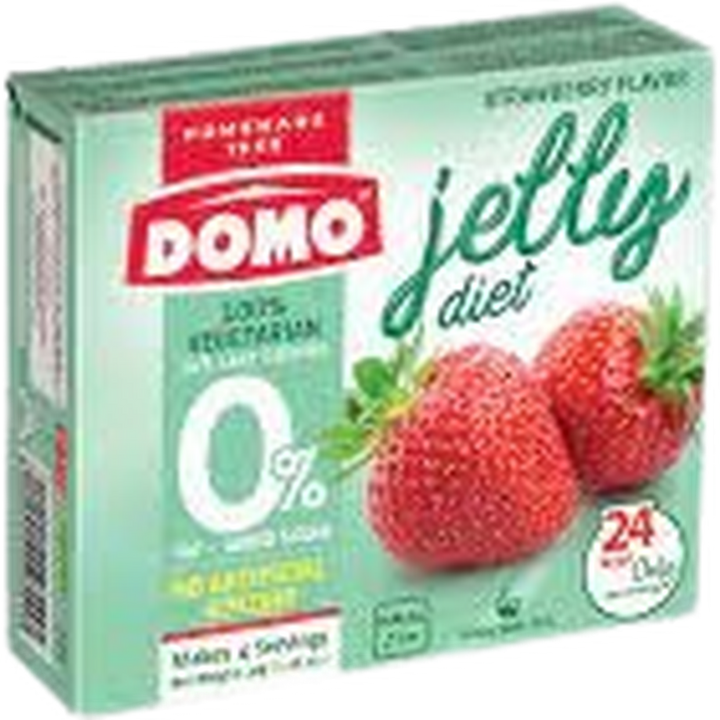 DOMO DIET VEG STRAWBERRY JELLO 30G