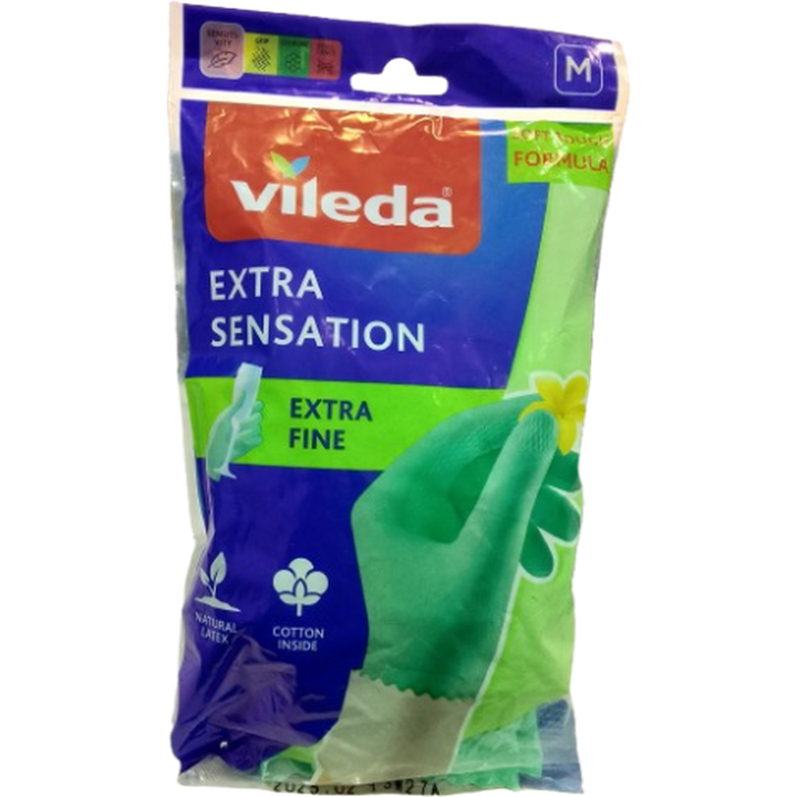 VILEDA GLOVES EXTRA SENSATION MEDIUM