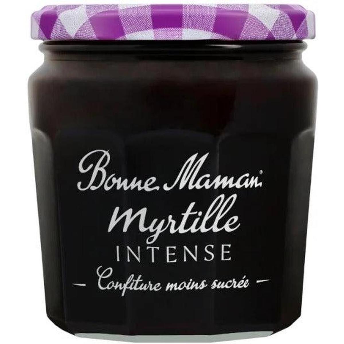 BONNE MAMAN MYRTILLE INTENSE CONFITURE MOINS SUCREE 335G