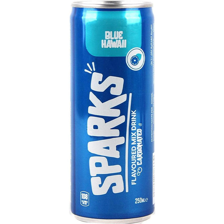 SPARKS CARBONATED DRINK 250ML BLUE HAWAII