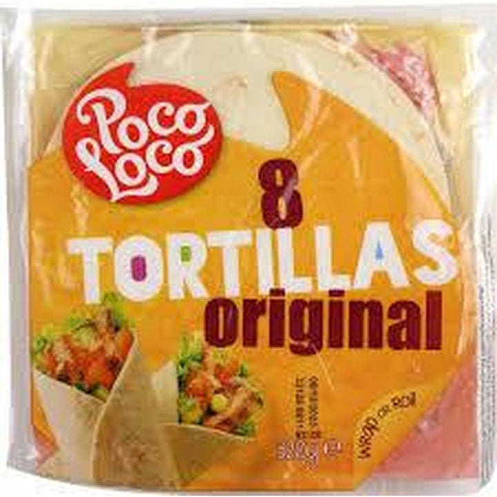 POCO LOCO 8 FLOUR TORTILLAS 320G ORIGINAL