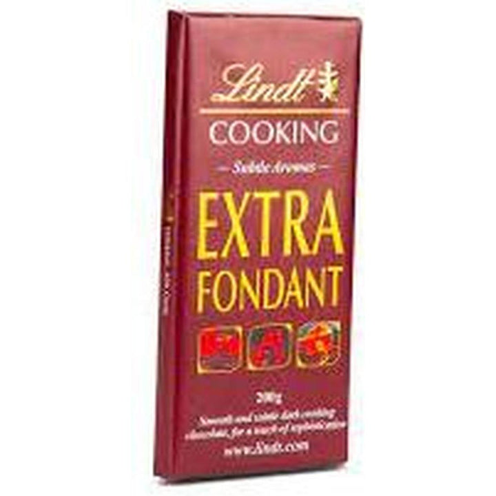 LINDT COOKING CHOCO BARS EXTRA FONDANT 200G
