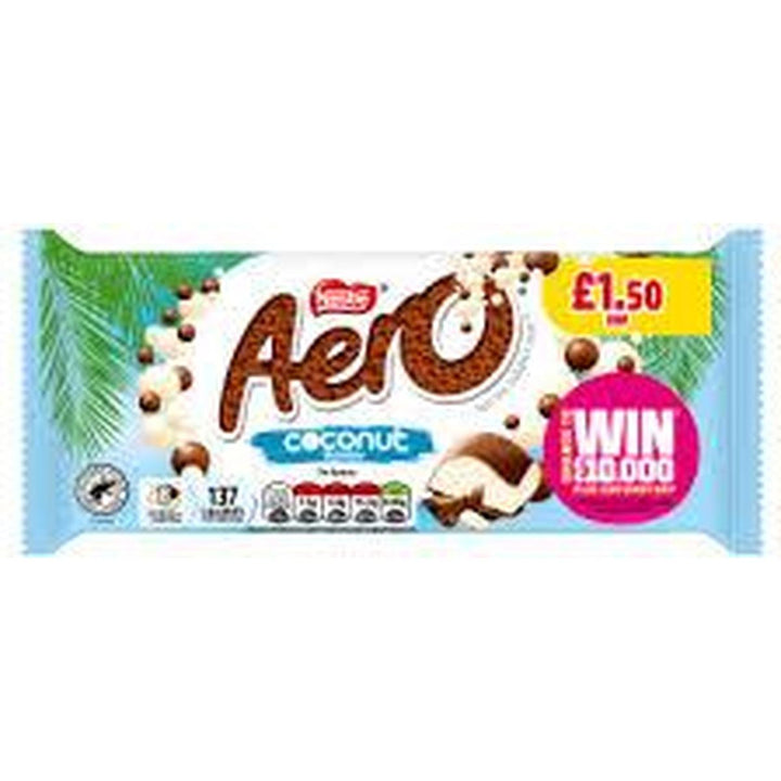 NESTLE AERO CHOCO BAR 90G COCONUT BUBLE
