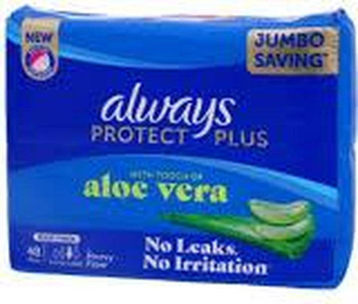 ALWAYS JUMBO SAVING EXTRA LONG 48 PADS WITH ALOE VERA