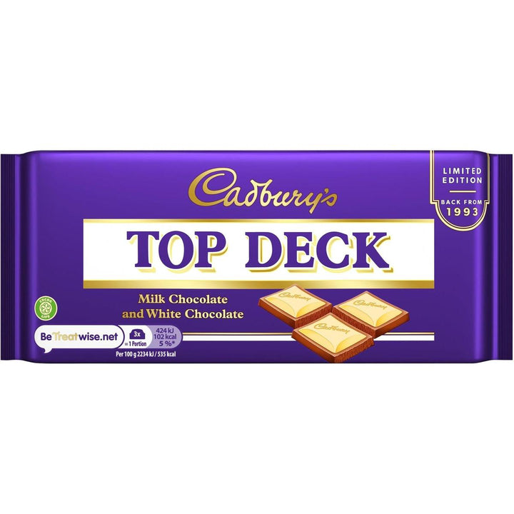 CADBURY CHOCO BAR 95G TOP DECK