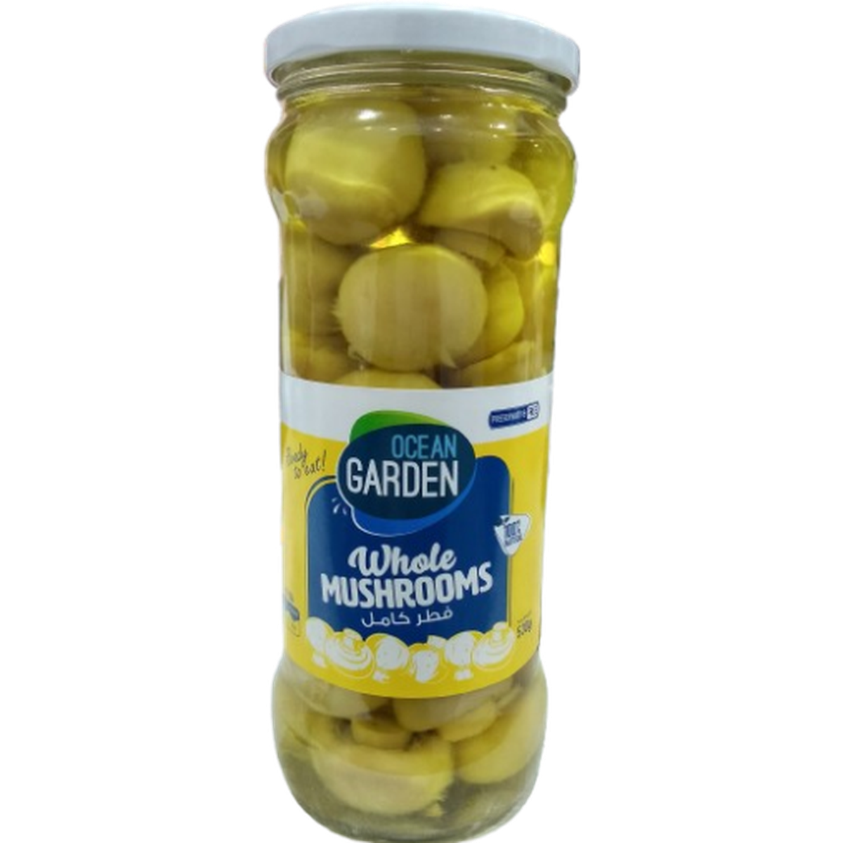 OCEAN GARDEN WHOLE MUSHROOMS GLASS 530G
