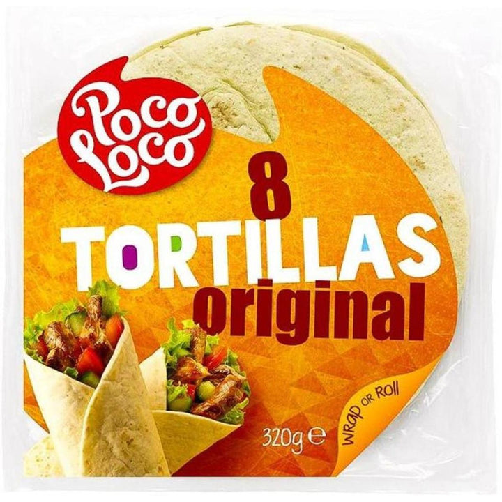 POCO LOCO TORTILLA 320G WHEAT & CORN