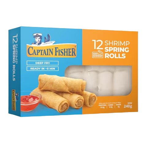 CAPTAIN FISHER SPRING ROLLS SHRIMPS 240G