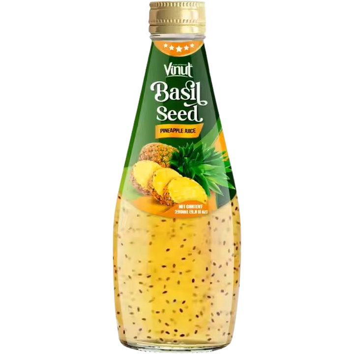 VINUT BASIL SEED JUICE 290ML PINEAPPLE