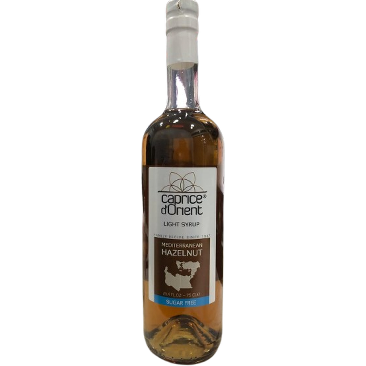 CAPRICE D'ORIENT SUGAR FREE SYRUP 750ML HAZELNUT