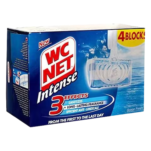 Wc Net Toilet Rim Block Blue *4