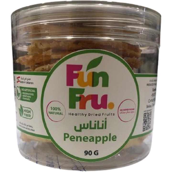 FUN FRU DRIED PINEAPPLE 90G