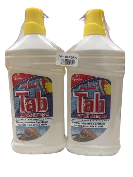 Tab Carpet Shampoo 1L *2 @20% Off