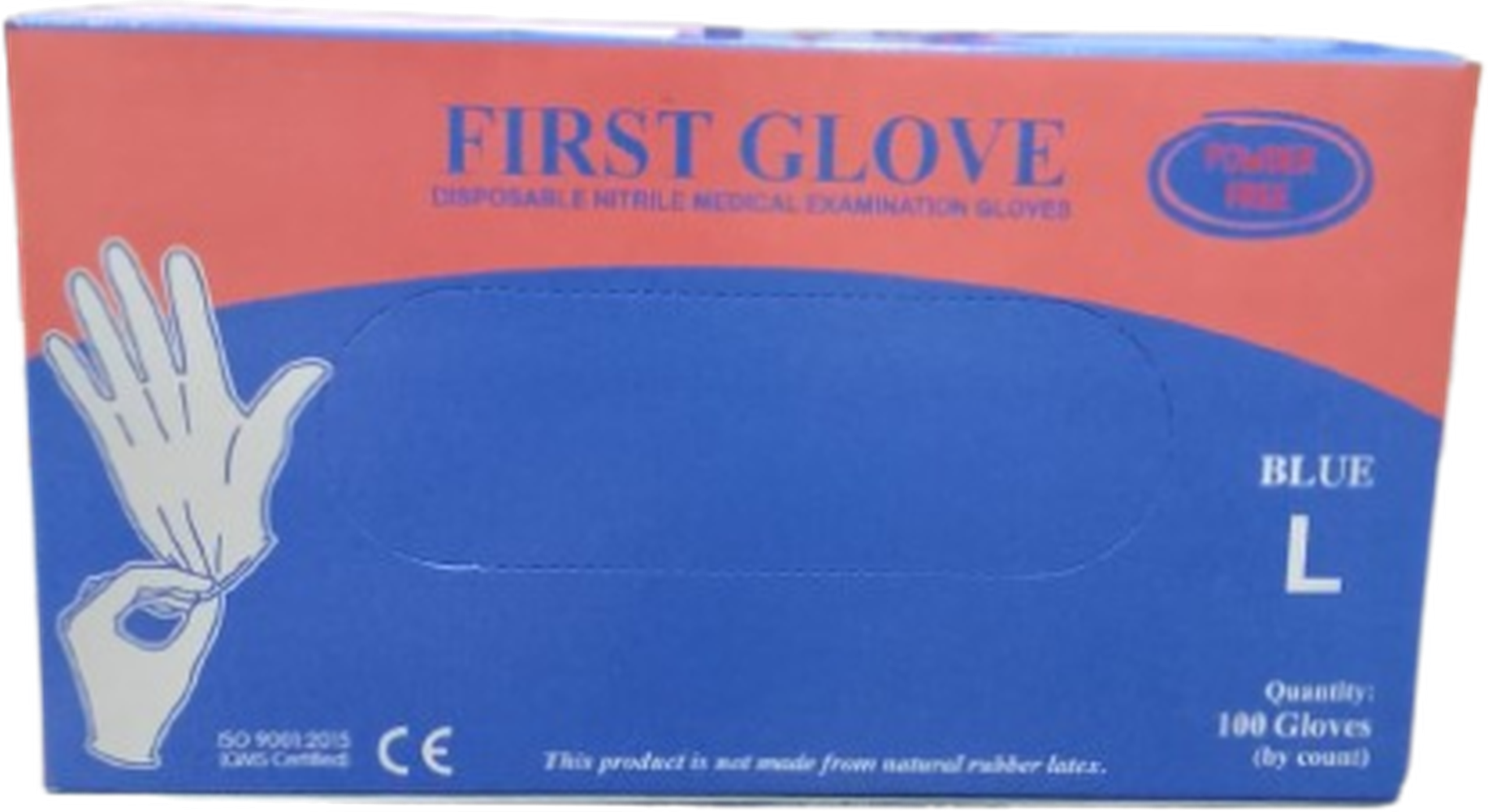 NIRILE FIRST MEDICAL EXAMINATION GLOVES *100 LARGE BLUE