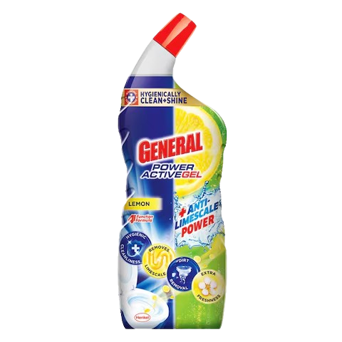 General Toilet Cleaner Power Active Gel Lemon 750ml